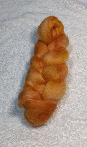 Sorta Orange <br>Organic Merino 100 Fiber<br>Breed Bit