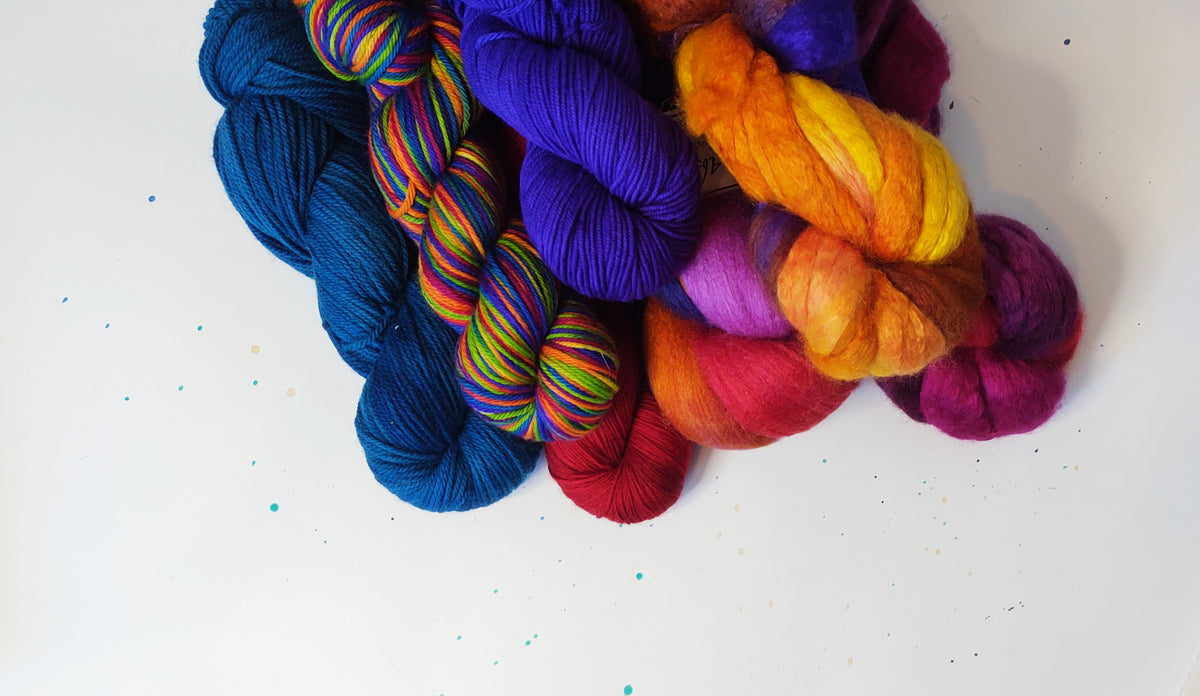 Abstract Fiber - Hand-Dyed Yarn and Fiber