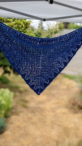 Blue Lace Shawl