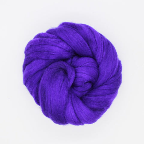 Violet <br>Mixed Merino-Silk Fiber
