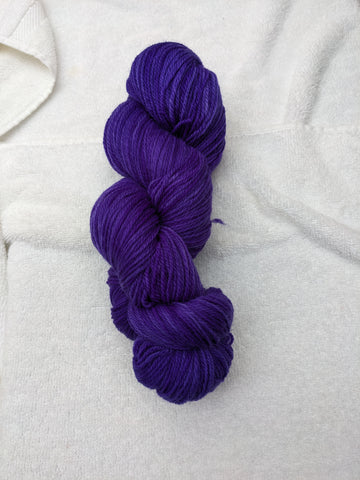 Basic Purple <br> Corriedale Sock (fingering)