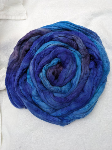 Blue Purp <br>Polwarth-Silk Fiber