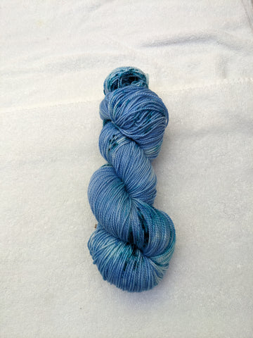 Blue speckles <br>Two-ply Sock Yarn