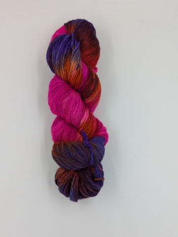 Purple Pop <br> 20% Alpaca 40%BFL 40%Shetland (fingering)