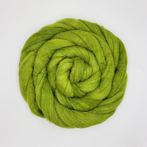 Chartreuse <br>Mixed Merino-Silk Fiber