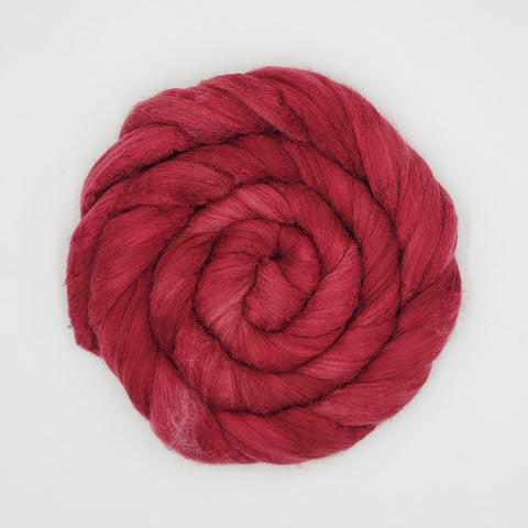 Deep Red <br>Polwarth-Silk Fiber